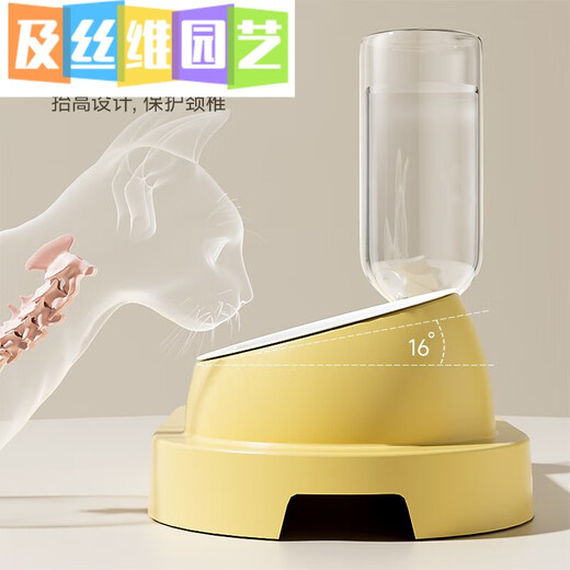 Congteng Cat Bowl Double Bowl Stainless Steel Dog Bowl Pet Cat Food Basin Automatic Drinker Water Bowl Feeder Ceramic Supplies Stainless Steel Style Haze Gray Blue