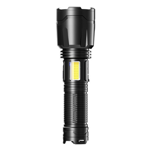 Lani High Light Taschenlampe Zoom Langstreicher Ultra-Bright Type-C-Lade-Multifunktions-Home Portable Outdoor Riding Lighting 50000W [9215H] Sechsgang/High-End-Modell Kilometer Langstrecken-Langstrecken [Telefonzoom/Langstrecken und in der Nähe]