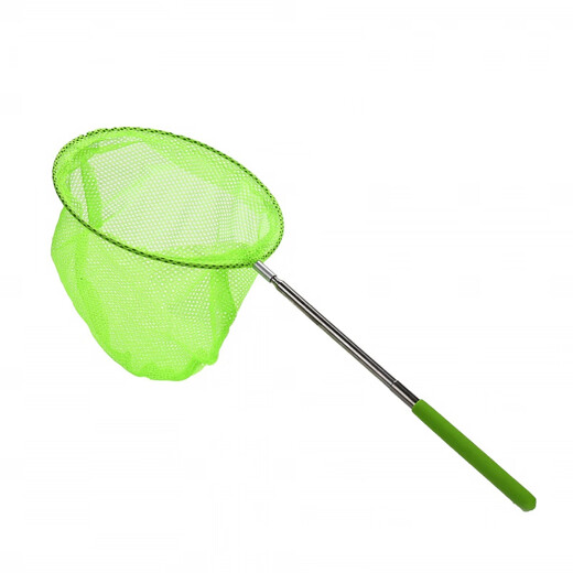 Lure invincible stainless steel retractable fishing net, children's insect net, butterfly net, dragonfly net, fishing net bag, fishing net, purple insect net 1