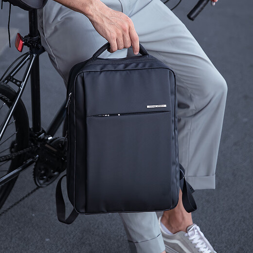 Marco Laden Rucksack Herren-Rucksack Multifunktions-Computertasche große Kapazität Reiseschule Schoolbag MR2900 Elegantes schwarzes Upgrade-Modell