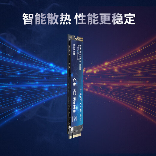 凌态 SSD固态硬盘m.2(NVMe协议) PCIe3.0x4 长江颗粒 内置台式笔记本装机硬盘游戏 X15 固态TLC颗粒 512G