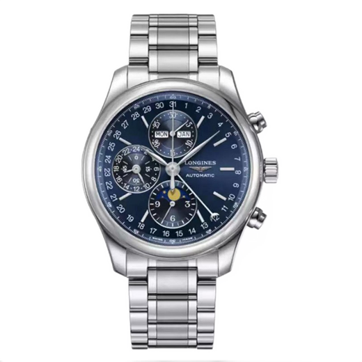 [Second-Hand 99 New] Longines Watch MEN'S WATCH 4/acht-Bedarf-Mondphase Automatische mechanische Uhr Zifferblatt 40/42mm L2.673.4.92.6 40mm NEU L687 Bewegung