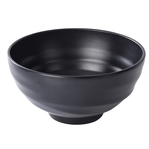 
Ximengxing melamine tableware commercial noodle bowl imitation porcelain black Japanese plastic rice noodle soup bowl Malatang large bowl noodle shop bowl 1105 10.5 inches