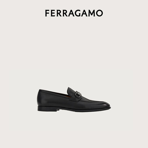 Ferragamo men's black penny loafers 0762636_3E _ 80 gift for boyfriend