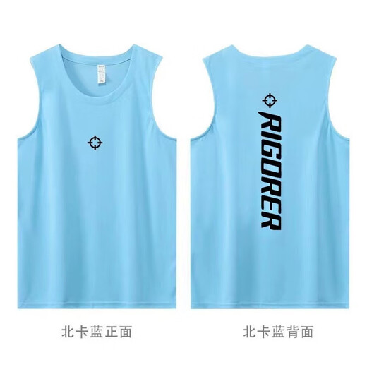 筏芯篮球运动背心男女夏季宽松透气速干训练球服无袖坎肩球衣 宝蓝色 M m(150-160cm)建议身高