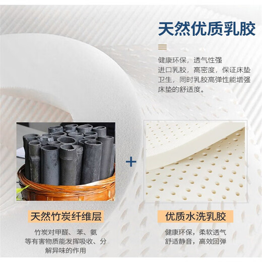 彩色柠檬家用加厚乳胶折叠床午休床成人加固简易单人床小户型拼床酒店加床 深灰色乳胶加椰棕款 90cm宽*200cm长*49cm高