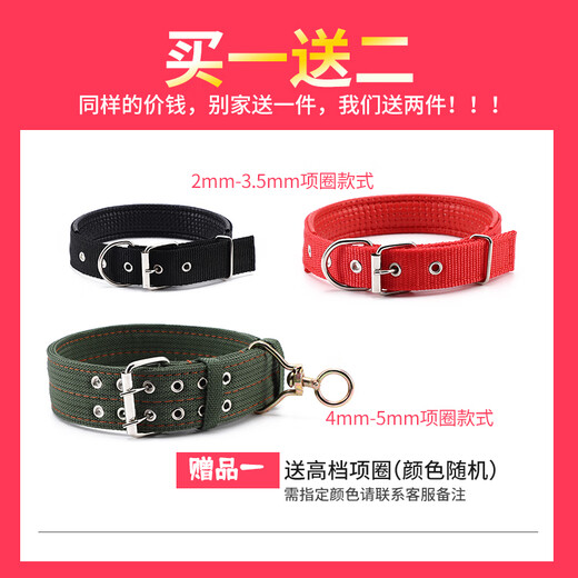 Wanlian 304 stainless steel dog chain large dog medium dog small dog iron chain collar dog leash anti-bite bulldog dog chain 3mm thick (20-40Jin Jin is equal to 0.5kg small and medium) 3 meters