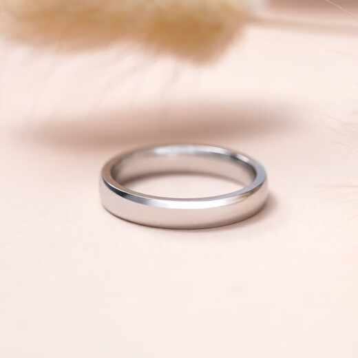 PROMESSA platinum ring Yuanchuang series plain ring couple ring 91567R 16 rings