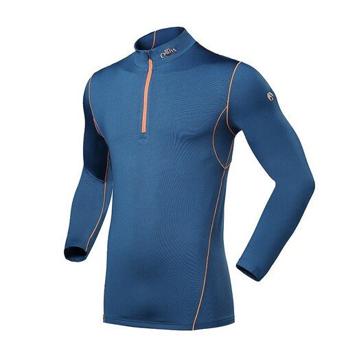Hotchillys Red Chili automne et hiver 8K Sous-vêtements pour hommes Grincer coll rond épaissis épaissis d'alpinisme chaud ski blessant fonction antibactérienne HCA9909 gris M