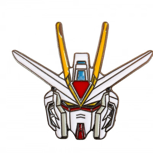 LEMIAO Gundam Robot Mobile Suit Brooch New Trendy Personality Cute Japanese Badge Cartoon Pin Couple Accessories 2# Unicorn A24-209