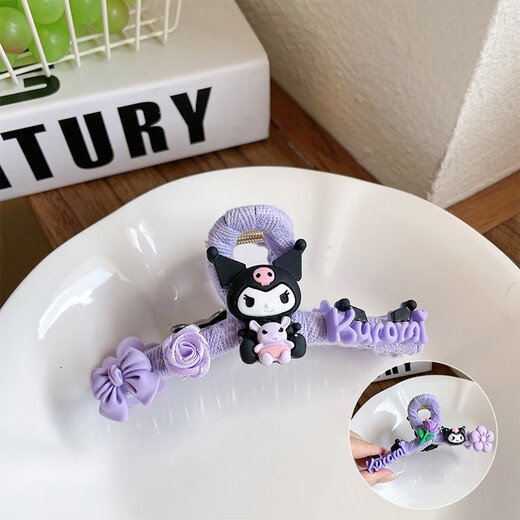 Korean children's scratch clip cartoon Belle hair clip little girl hair clip star-dairy shark clip hair accessories 9930C pink melody clip