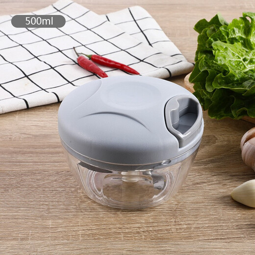 Jia Nier garlic pounder, manual garlic puller, garlic masher, multifunctional vegetable cutting artifact, vegetable shredder, hand pulled meat mincer, household press, hand pulled garlic press, vegetable cutter, small size