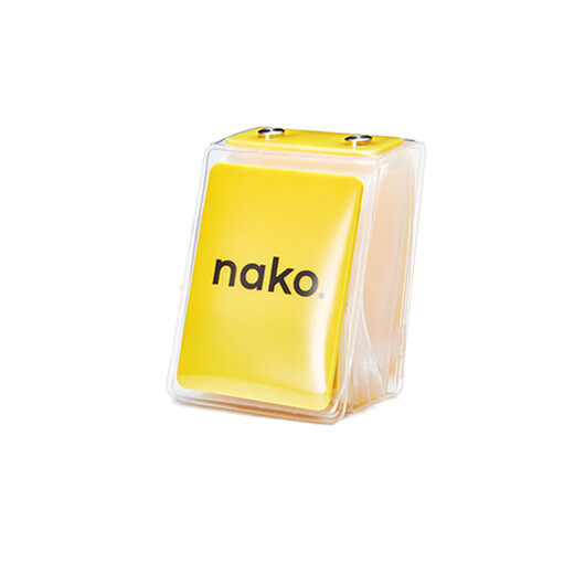 NAKO. Transparent storage box, lure box, sturdy, wear-resistant, anti-fall, multifunctional fishhook bag, pin accessories box, fishhook storage bag, hook bag, yellow, 10 inner pages