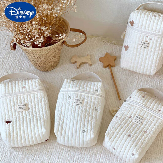 迪士尼（Disney）吸奶器收纳包韩系妈咪包便携出行母婴包手提包婴儿尿布奶瓶妈妈包 小熊