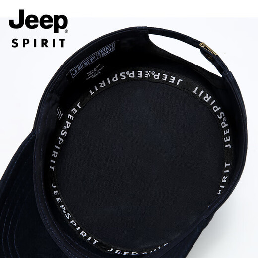 吉普（JEEP）帽子男加长帽檐平顶帽四季款鸭舌帽中老年休闲百搭棒球帽A0370