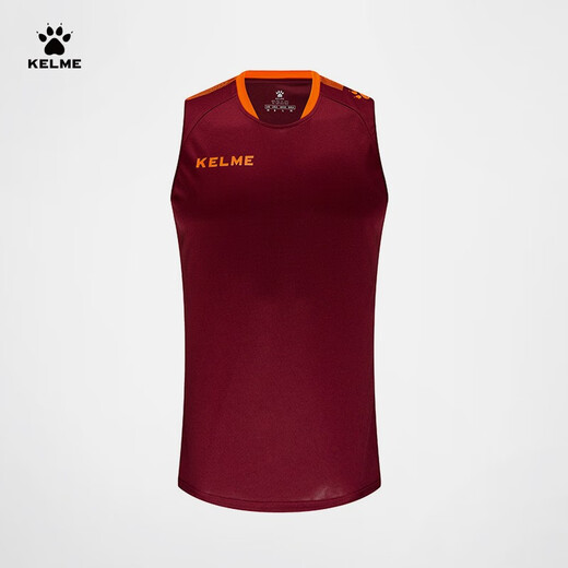 Kelme / Karme Football Training Vest Men de course sportif personnalisé Chanding 3891061 Bourgogne XL