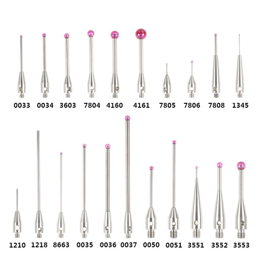 Renjuyi Tres coordenadas sondeo Renishaw Probe Stylus 0.5/1.0/Bola Cabeza Ruby Proby Stylus M2M3 No. 1 7806 Ruby 10L10M2