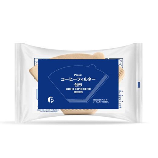 Penini coffee filter paper 100 pieces, fan-shaped filter paper imported from Japan, drip-type hand-brewed coffee filter paper, 2-4 people (100 pieces/bag)