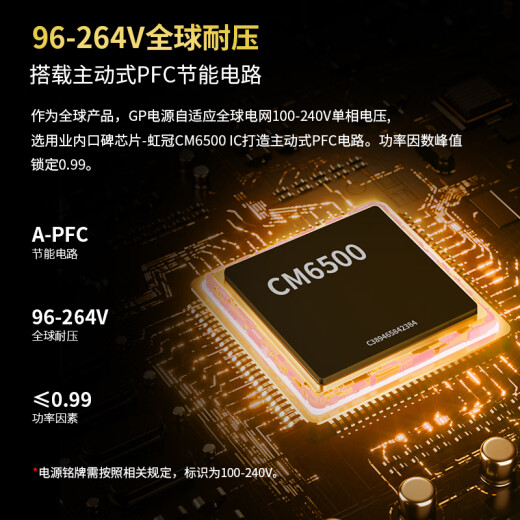 Xingu (segotep) GP600W black gold version power supply (native PCIE5.0/80plus gold medal/Japanese capacitor/wide desktop computer main box power supply)