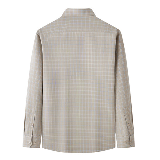 Shanshan high-density velvet long-sleeved shirt for men in autumn and winter, thickened, warm and skin-friendly, business casual plaid shirt