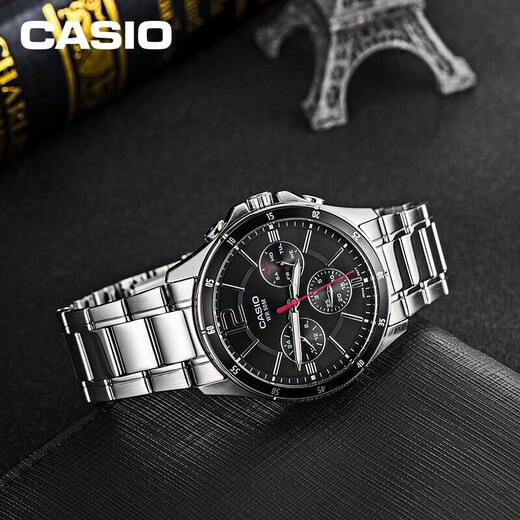 CASIO men's classic three-disc sports waterproof quartz watch business casual quartz men's watch MTP-1374D-1AVDF