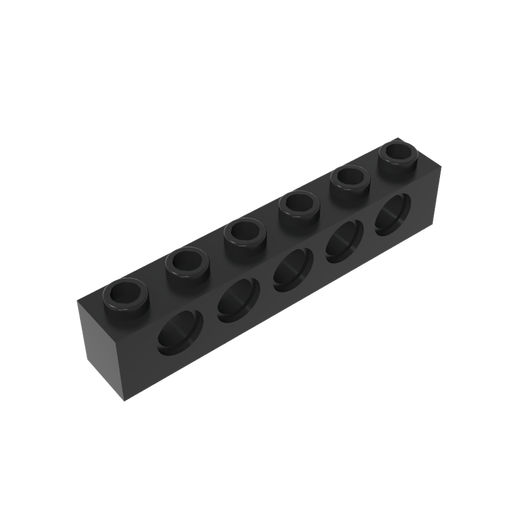 
Domestic building block parts 1x6 5-hole brick compatible 3894 small particle MOC plug-in parts Light gray 5 pieces