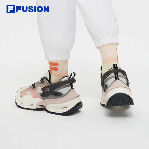 FILA FUSION Fila Fashion Brand Women's Shoes Armor Shoes Future Trendy Shoes Casual Shoes Daddy Shoes Milk White/Smoke Rose-GC 35.5