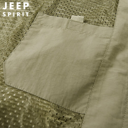 吉普（JEEP）马甲男秋冬季户外休闲双面穿多口袋工装坎肩宽松立领男士钓鱼马夹 薄款 9898灰色（春秋） 2XL（建议145-160斤）