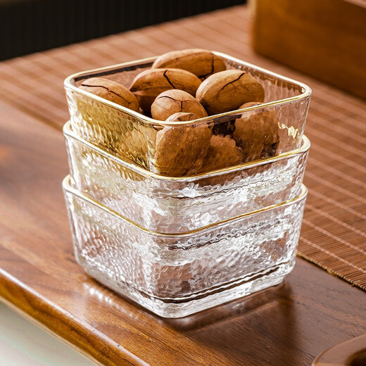 Muyaxuan dried fruit plate solid wood dried fruit box melon seeds candy plate divided fruit plate living room dried fruit storage box fruit plate snack plate single layer dried fruit plate + 6 glass bowls