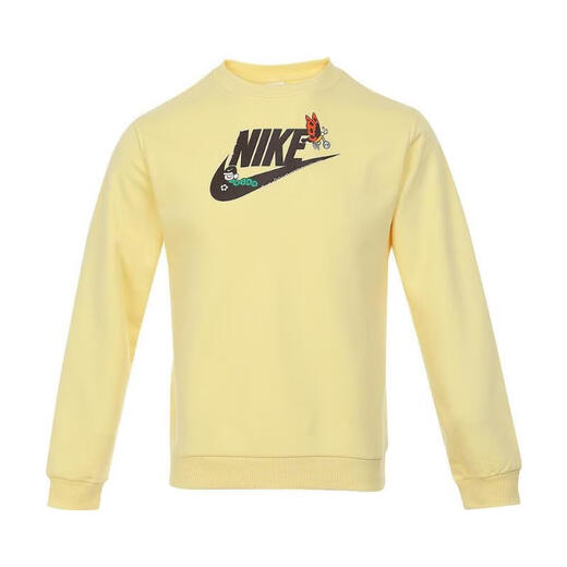 Nike Nike [大发发] Big Kids K NSW Club FLC Crew LS Gcel Sweatshirt HQ4885-701 s