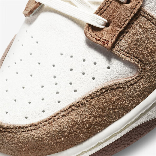 Nike (Nike) Dunk Low Retro Prm Herren weiß braun niedriger Top Leichtes Sportschuhe DD1390-100 41