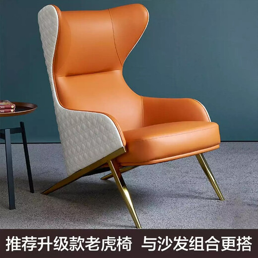 [Spot Flash] Meimeng Shubao Sofá Sala de estar Luz americana Sofá de lujo Postmoderno Hong Kong Estilo moderno de cuero simple Muebles de apartamentos pequeños 1105 Asientos de tres personas First Capeta de primera capa + esponja de temperatura constante importada
