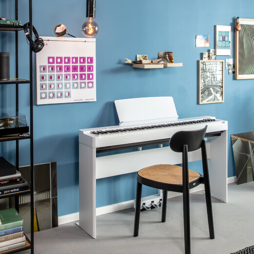 Yamaha (YAMAHA) P225WH heavy hammer 88-key digital electric piano for adults and children, main unit + xylophone stand + three pedals