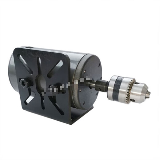 220V675W小型电机永磁直流高速电机马达调速电机正反转马达 电机+调速器+支架+B16夹头