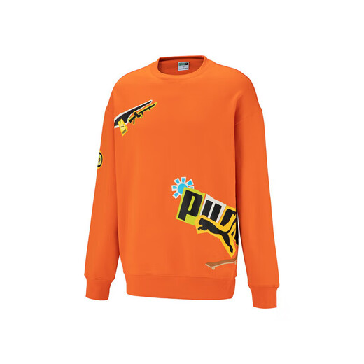 PUMA Men's Lifestyle Knitted Sweater 539968-23 Orange-23 L (180/100A) Asian Code L