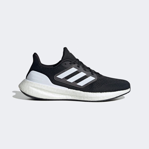 阿迪达斯春夏季男款女款跑步鞋PUREBOOST 23 WIDE时尚潮流舒适透气运动鞋 IF4839/黑/白 44.5