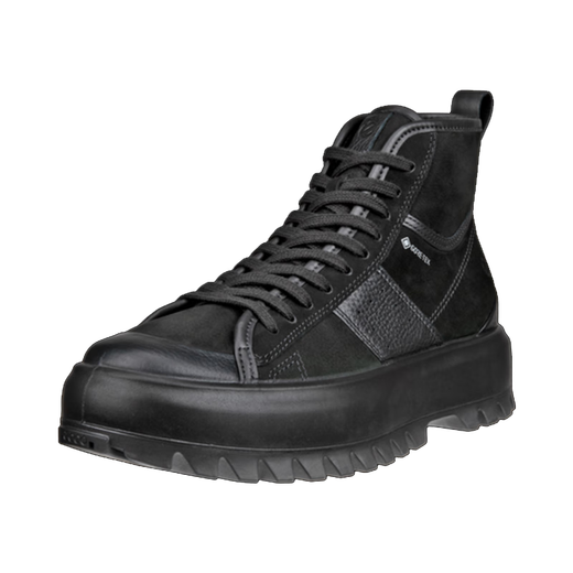 ECCO women's GTX waterproof high-top Martin boots non-slip wear-resistant outdoor sports shoes 860403 51052-Black 36