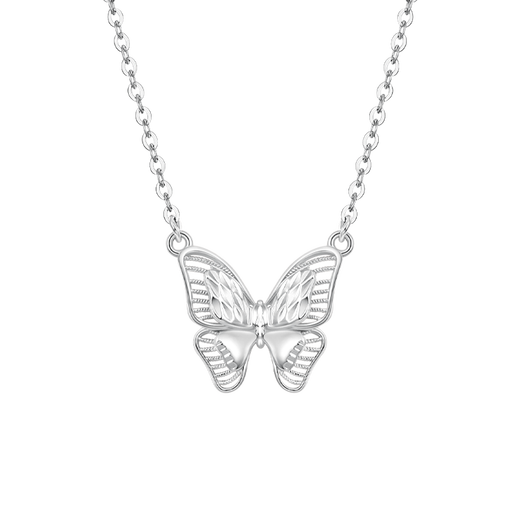 Mengjinyuan Pt950 platinum necklace platinum bow butterfly necklace butterfly wings birthday gift for girlfriend