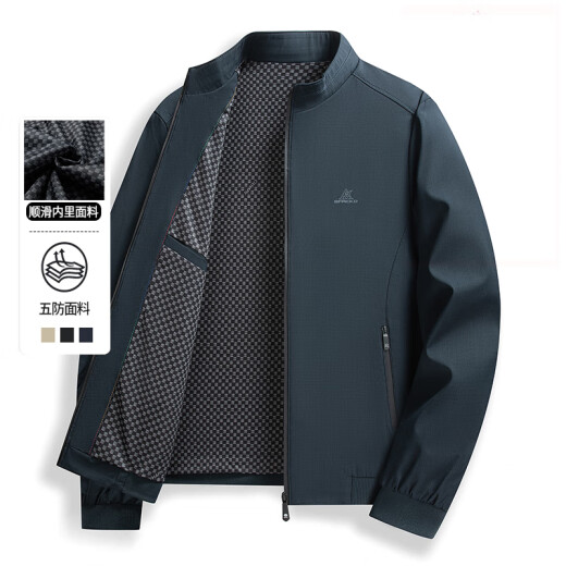 Woodpecker (TUCANO) Middle-aged Men's Dad Spring Jacket Top Middle-aged Men's Jacket Men's Spring and Autumn Business Casual Men's Clothing N9756 Black M /170 [suitable for 80-100Jin [Jin equals 0.5 kg]]