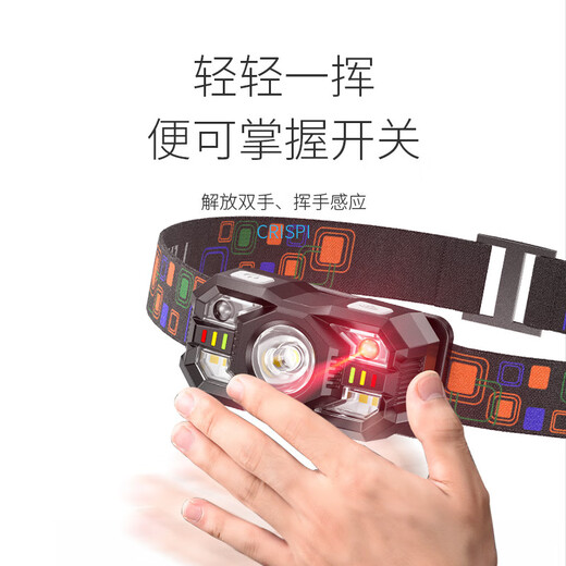 
Imported headlights Japan original strong yellow light 6 lithium battery super bright big headlights Japan 16-core headlights self-waterproof 9900W [with induction upgrade top version] standby 3