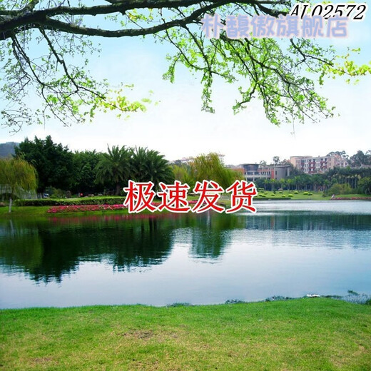 新直播背景视频直播间主播山水田园外景快手抖音网红背景布 11149 宽1.5米高2米
