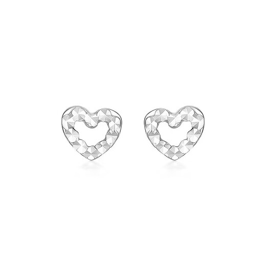 Mengjinyuan platinum earrings PT950 car flower love platinum earrings as a birthday gift for girlfriend