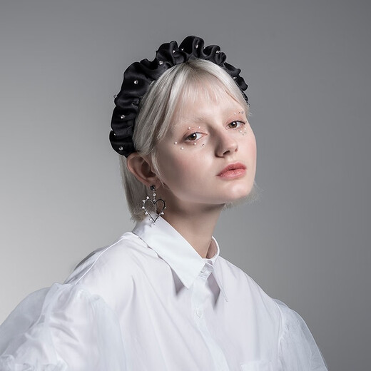 HEFANG Hefang Jewelry Starlight Hairband Fashionable Hairband Headband Light Luxurious and High-end Birthday Gift for Girlfriend Black