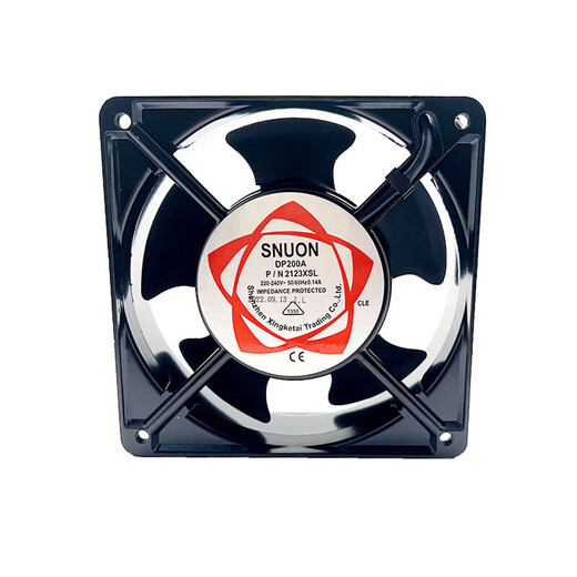 Snuon 12038 Kühllüfter 220 V DP200A 12 cm KTV -Kabine Kühllüfter Axial Flusslüfter 12 cm Lüfter + 1 Netto + 1 Staubabdeckung