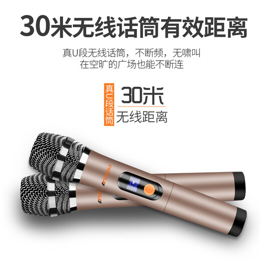 SANSUI A8-66 8-inch square dance speaker, outdoor karaoke speaker, Bluetooth speaker teaching amplifier, ktv audio all-in-one machine, karaoke mobile portable trolley speaker, 8-inch subwoofer, 20 hours, single microphone