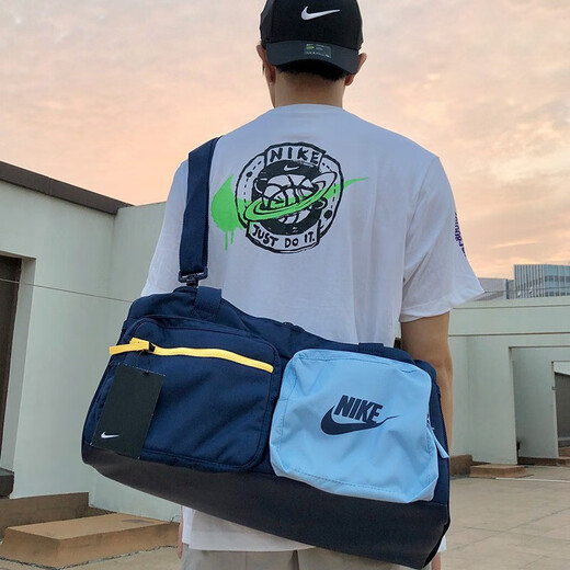 耐克（Nike）手拎包男包女包跑步健身训练运动包出行收纳包休闲包单肩包斜挎包 BA6169-410/47*22*24cm MISC