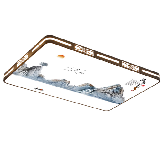 宾猎豹（BENLOEBOW）卧室灯2024年流行灯客厅主灯新款大气智能led新中式吸顶灯家用灯 黑色40cm三色48w