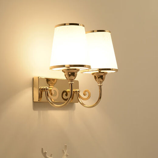 Yaotian Bedside Lamp Bedroom Home Wall Lamp Wall Mounted Stair Master Bedroom Aisle Modern Simple Creative LED Lamp 6038 Solid Wood White Light