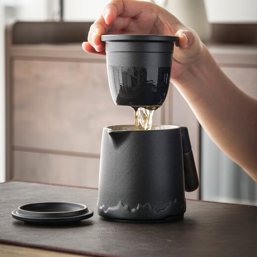 Jiwu Forest Tea Set Travel Tea Set Quick Cup Outdoor Single Portable Kung Fu Tea Set Ceramic Tea Cup Gift