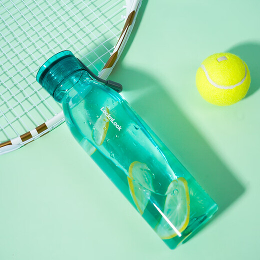 Lock Lock (Lock/Lock) Plastik Sport Eco Water Cup Simple Ins Style Sommer Tritan Fitness Männlich und weibliche Studenten begleiten die Tasse ABF756MIT Square Mint Green 750 ml